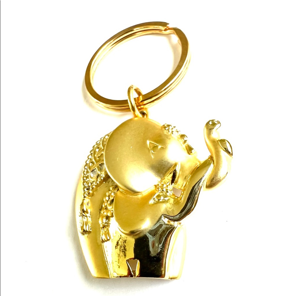Vintage Gold Elephant Key Chain